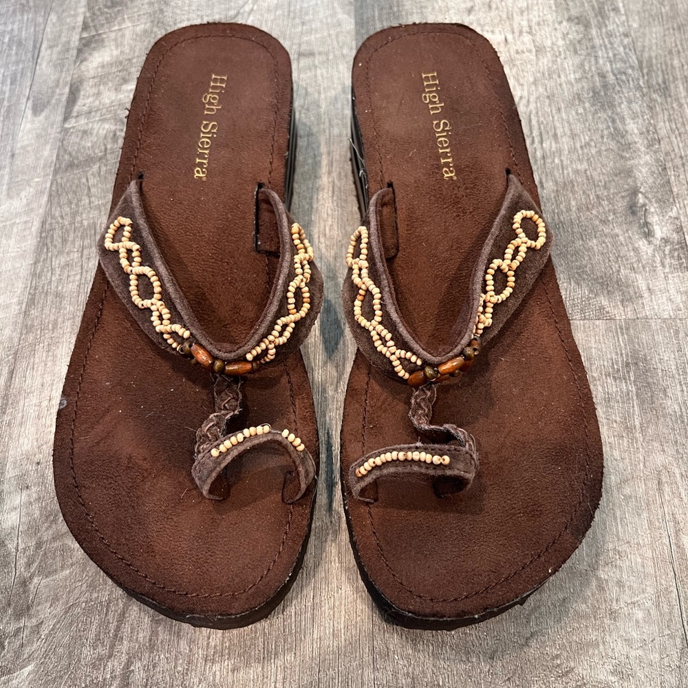 High Sierra beaded sandals from 90’s - Picture 1 of 5